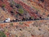 Close-up of road train, Munjina gorge