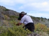 Peter taking macro photos at Browns Beach.  A familiar sight - Peter taking photos in the bush!